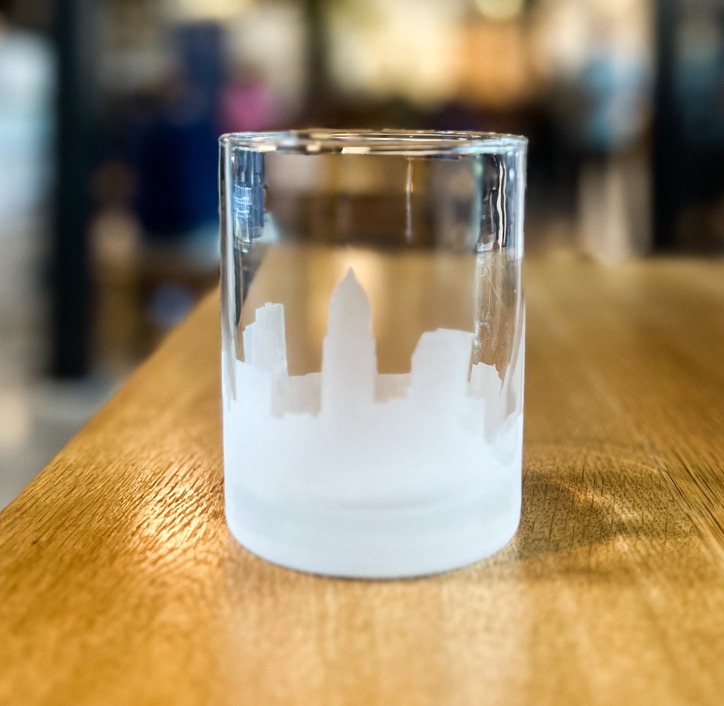 Cleveland Skyline Rocks Glass