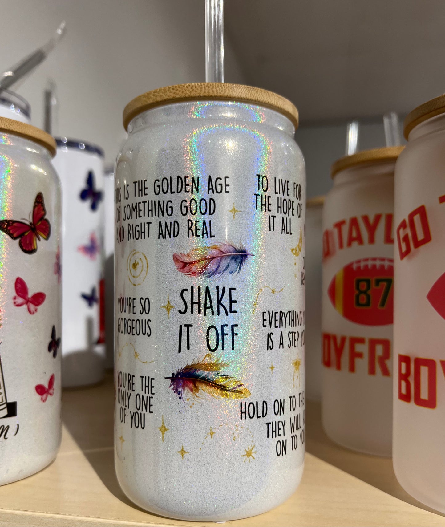 Taylor Quotes Iced Coffee Can Glass