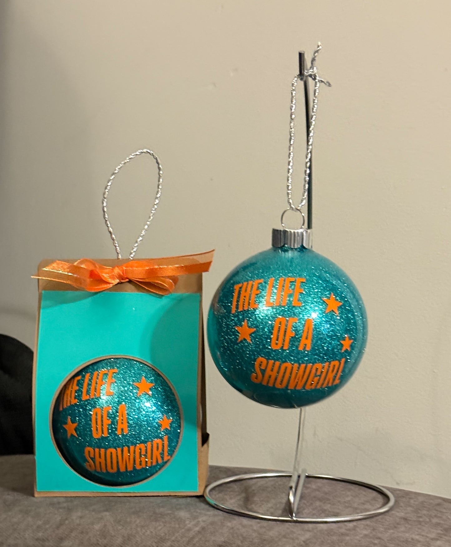 Life of a Showgirl Glass Ornament