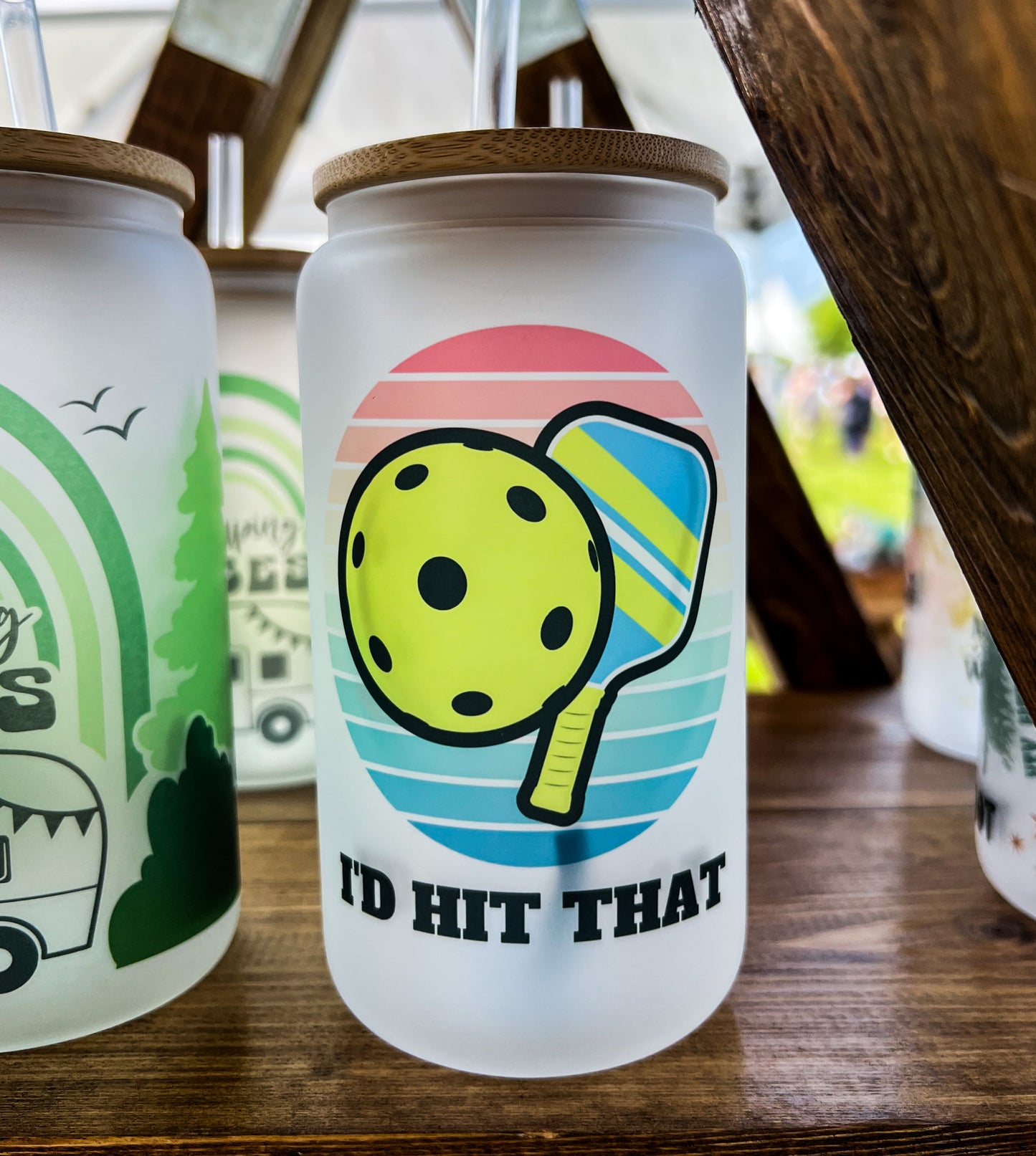 I’d Hit That Pickelball Iced Coffee Can Glass