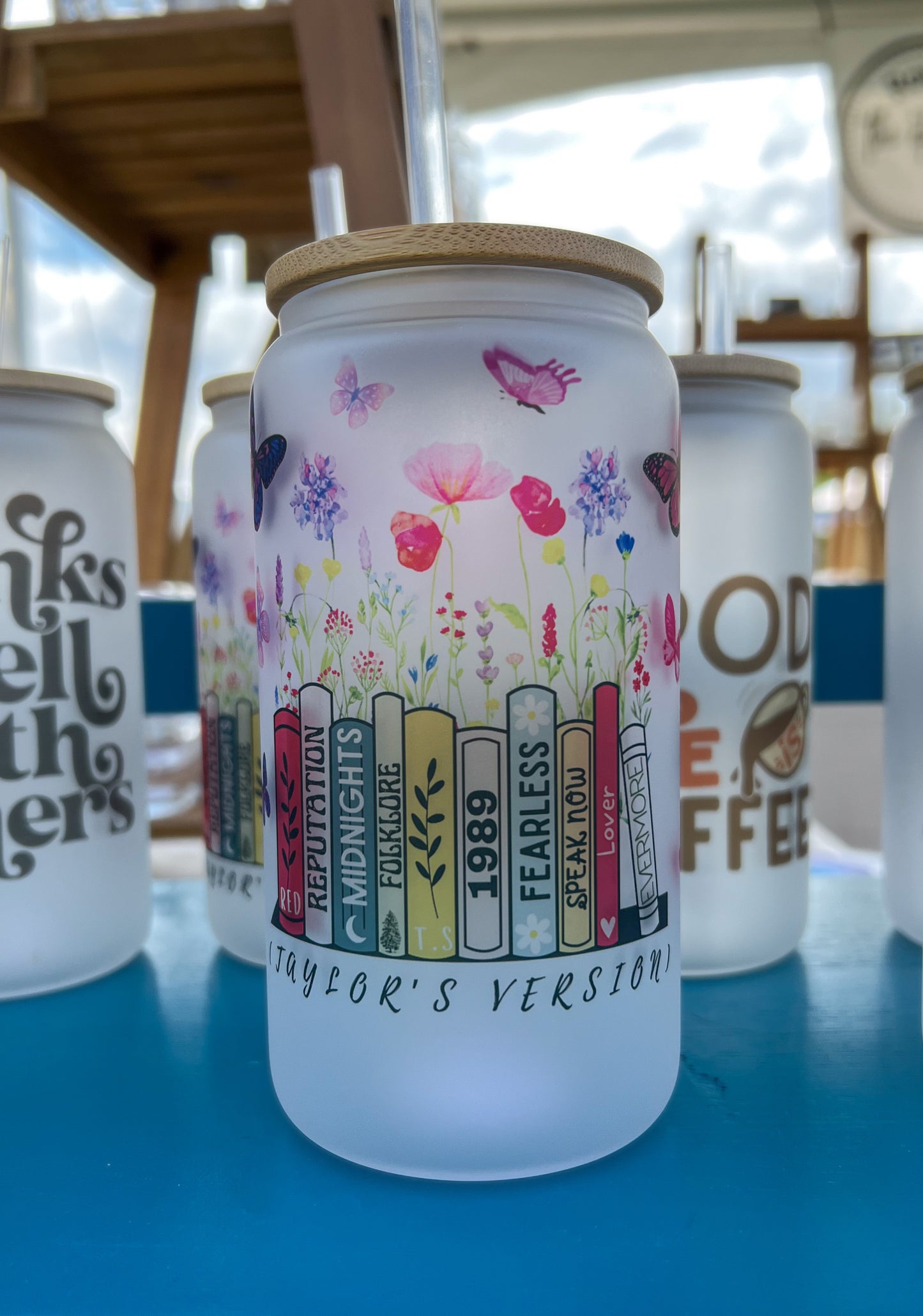 Taylor’s Version Books Iced Coffee Can Glass