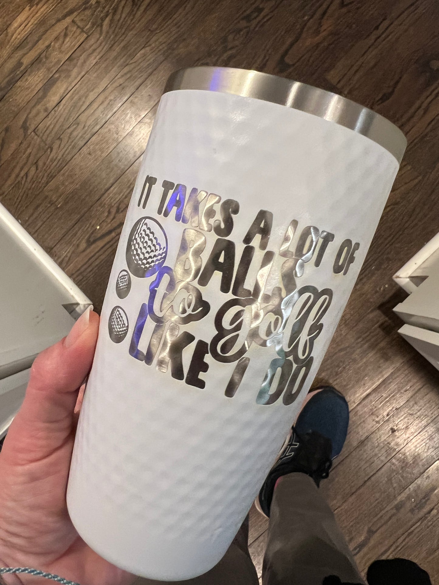 It Takes A Lot of Balls 20 oz. Stainless Steel Golf Tumbler