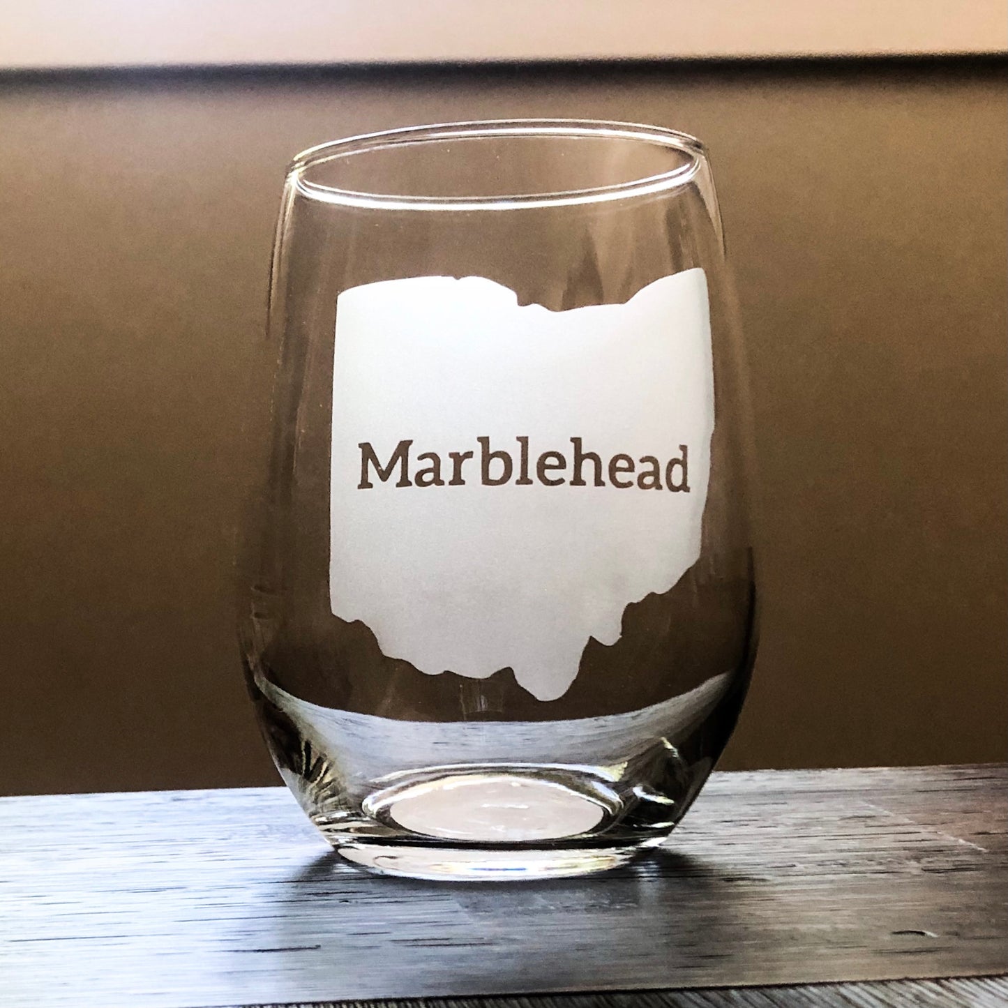 Marblehead, Ohio Stemless Wine, Rocks or Beer Can Glass