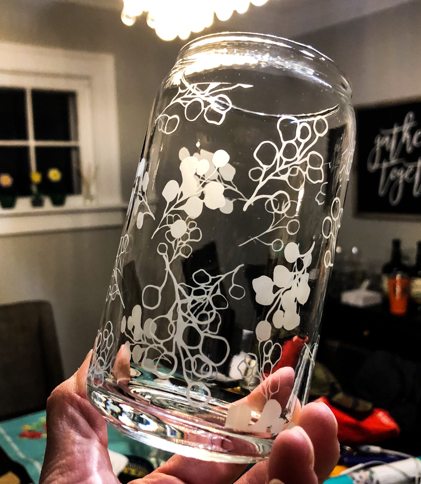 Eucalyptus Floral Can Glass Iced Coffee
