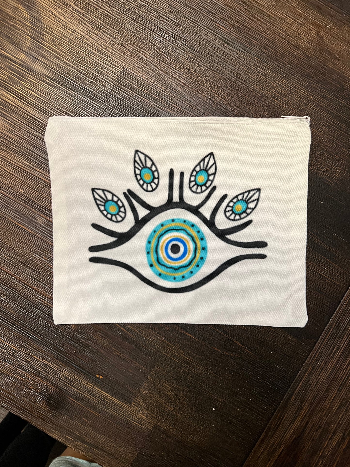 Evil Eye Drawing Canvas Bag