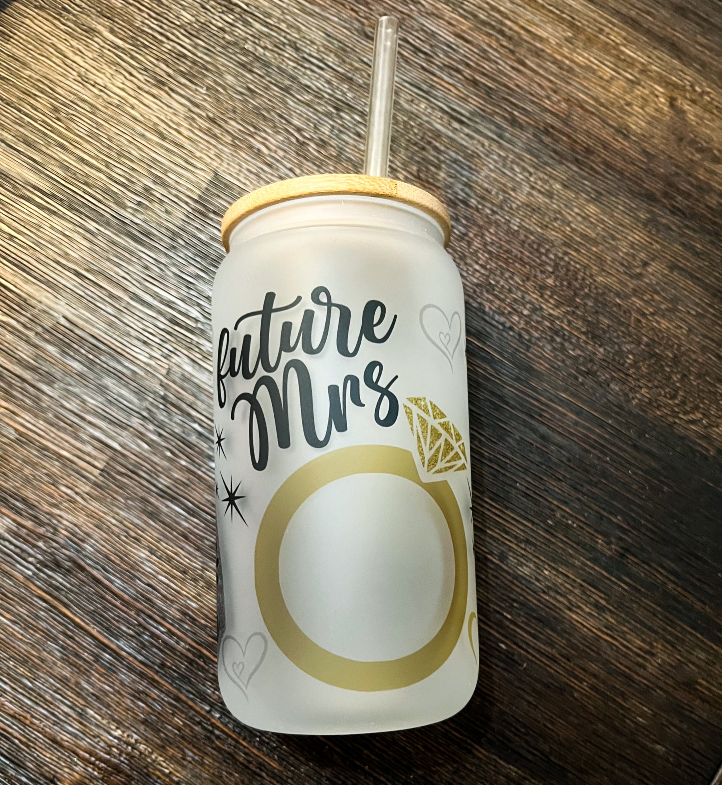 Future Mrs. Iced Coffee Can Glass