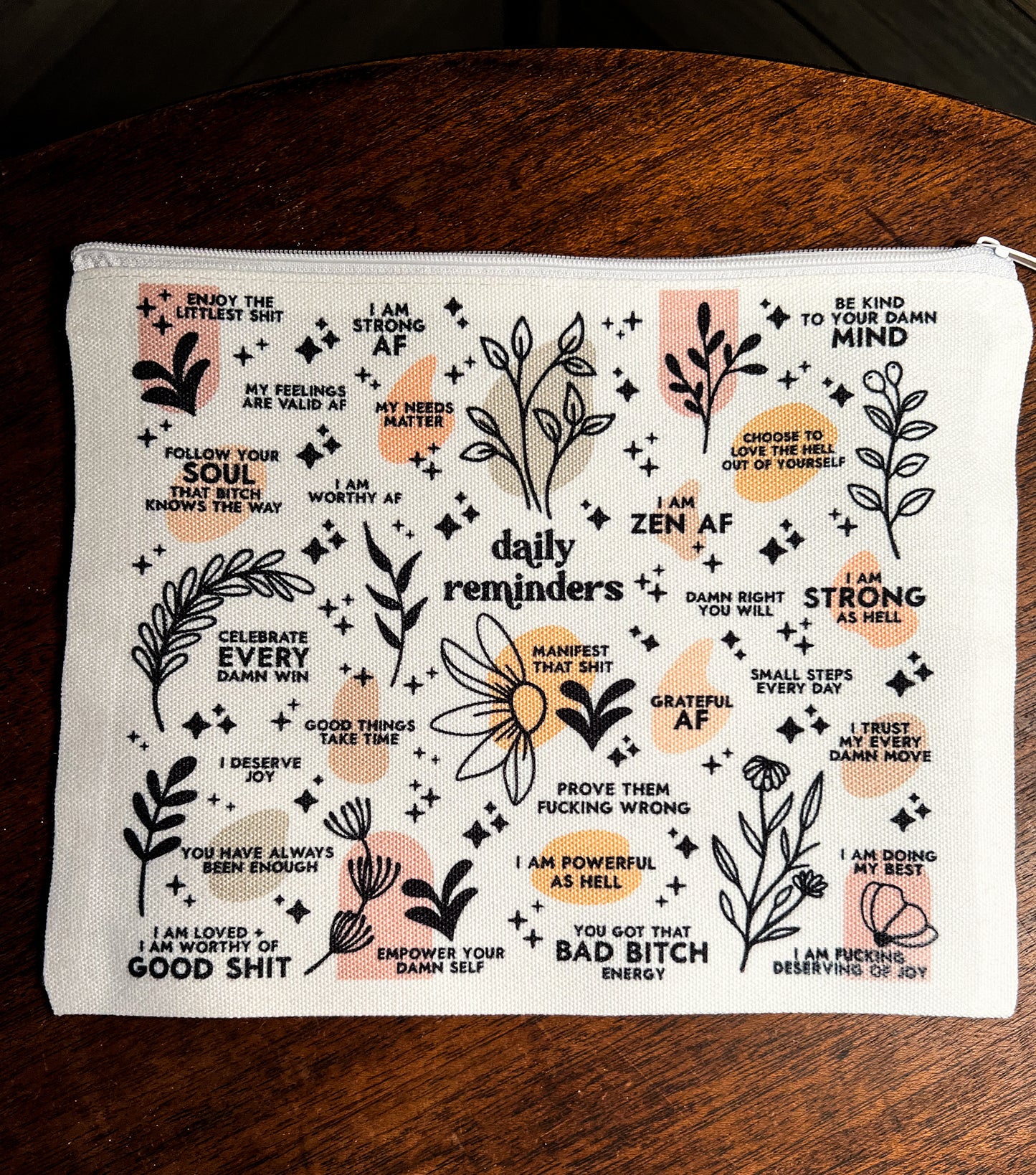 Daily Affirmations Canvas Bag (ADULT Version)