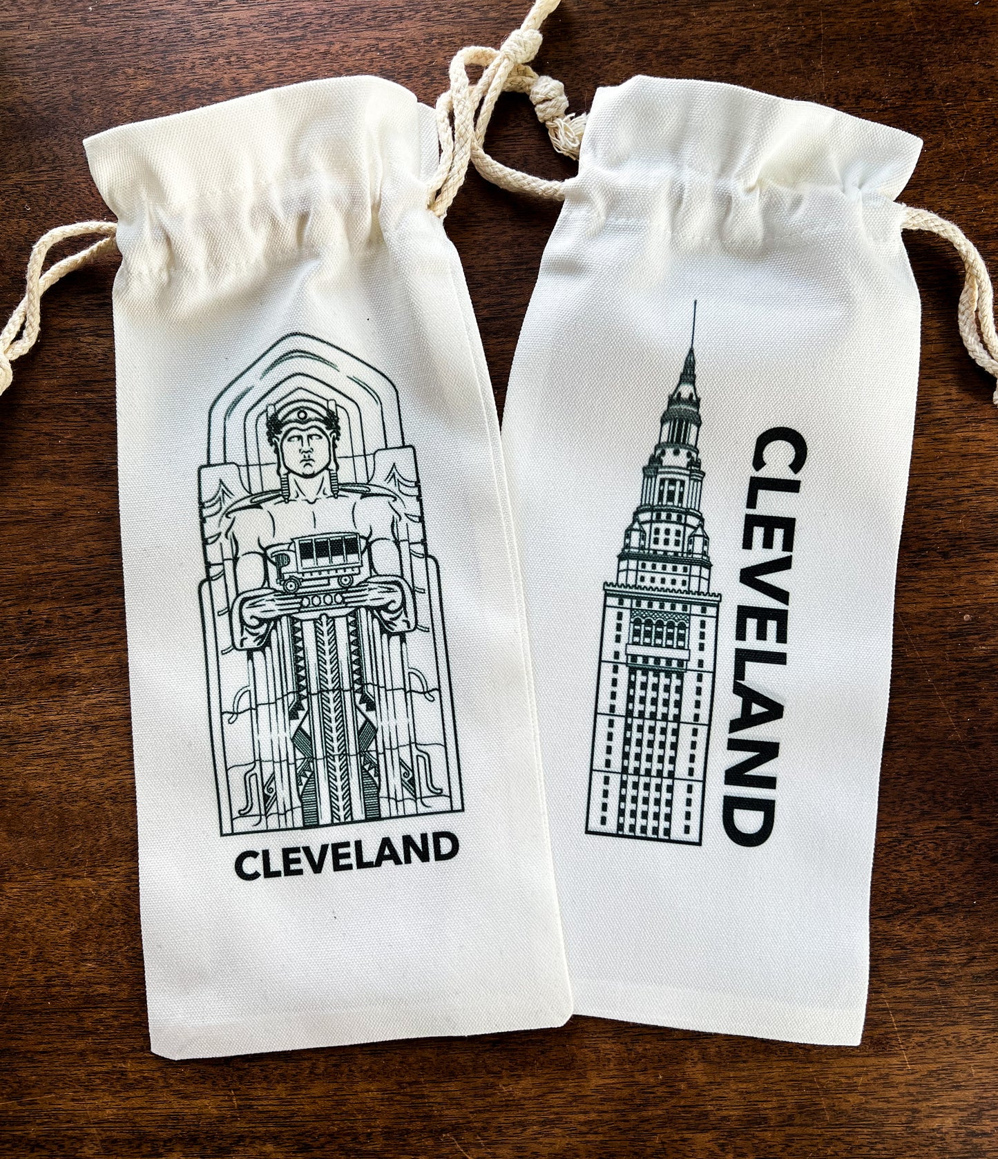 Cleveland Guardians of Traffic Canvas Wine Bottle Bag