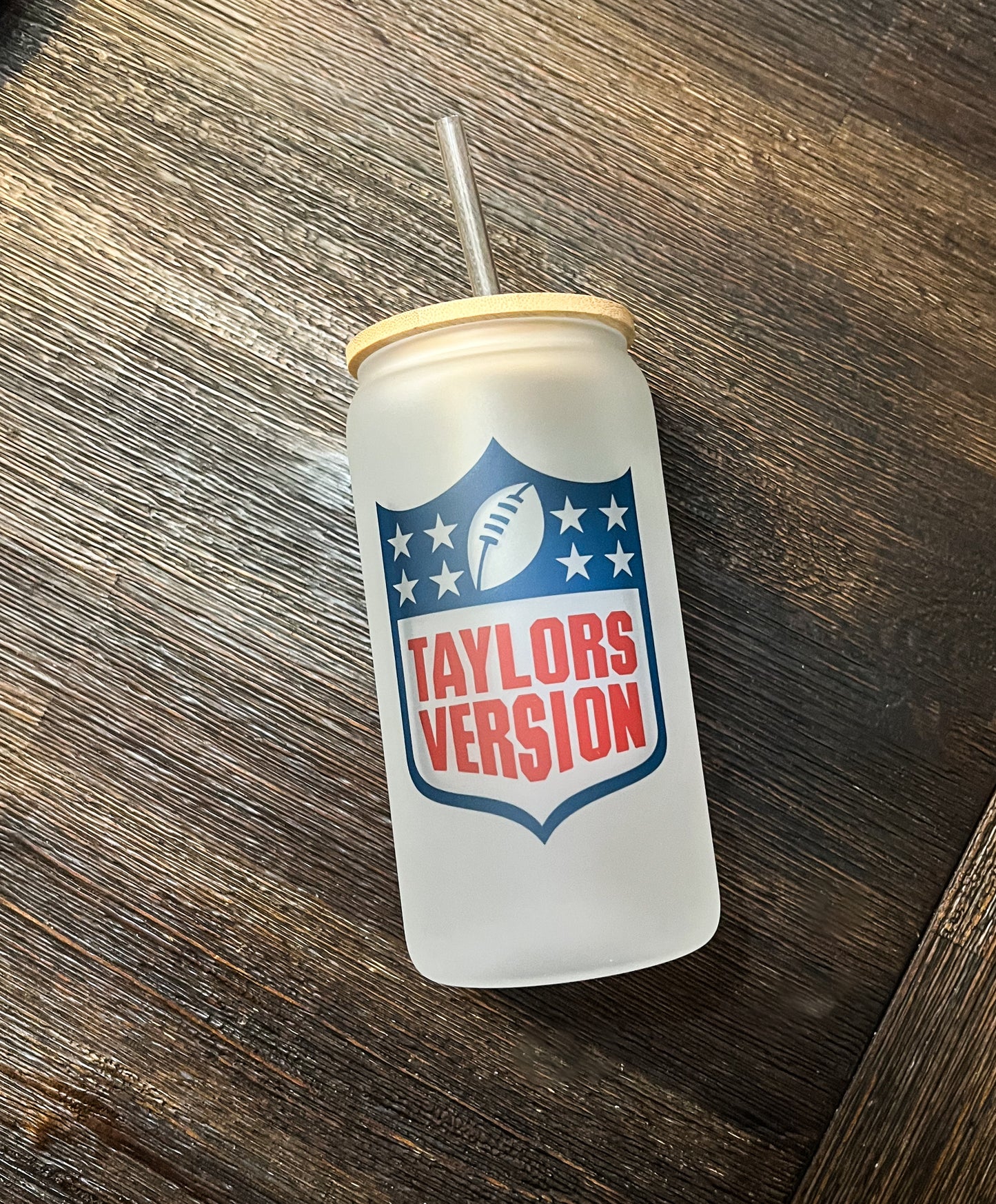 Taylor’s Version NFL Iced Coffee Can Glass