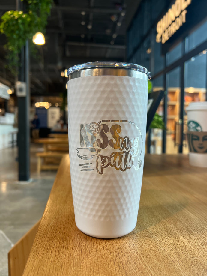 Kiss My Putt 20 oz. Stainless Steel Golf Tumbler