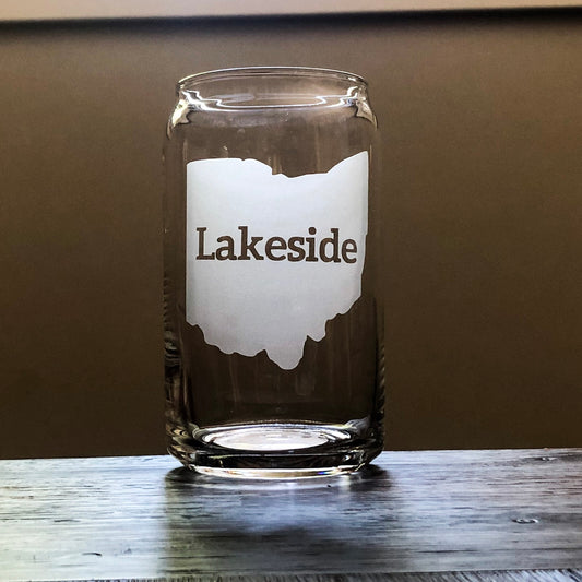 Lakeside, Ohio Stemless Wine, Rocks or Beer Can Glass