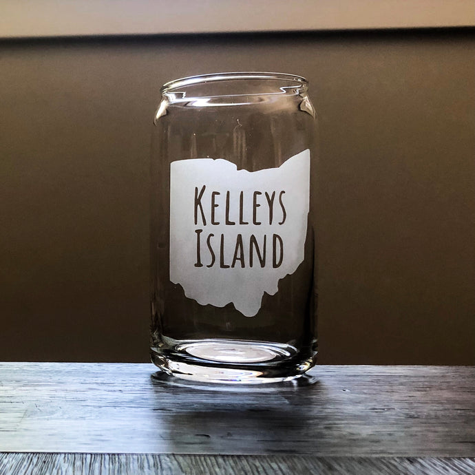 Kelleys Island, Ohio Stemless Wine, Rocks or Beer Can Glass