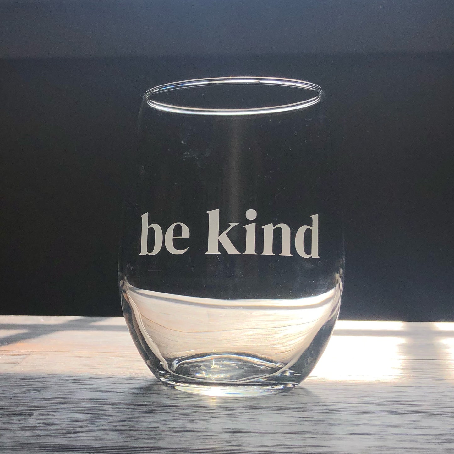 Be Kind Stemless Wine, Rocks or Beer Can Glass