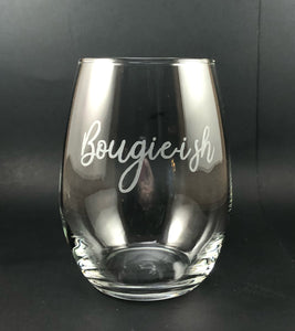 Bougie-ish Stemless Wine Glass