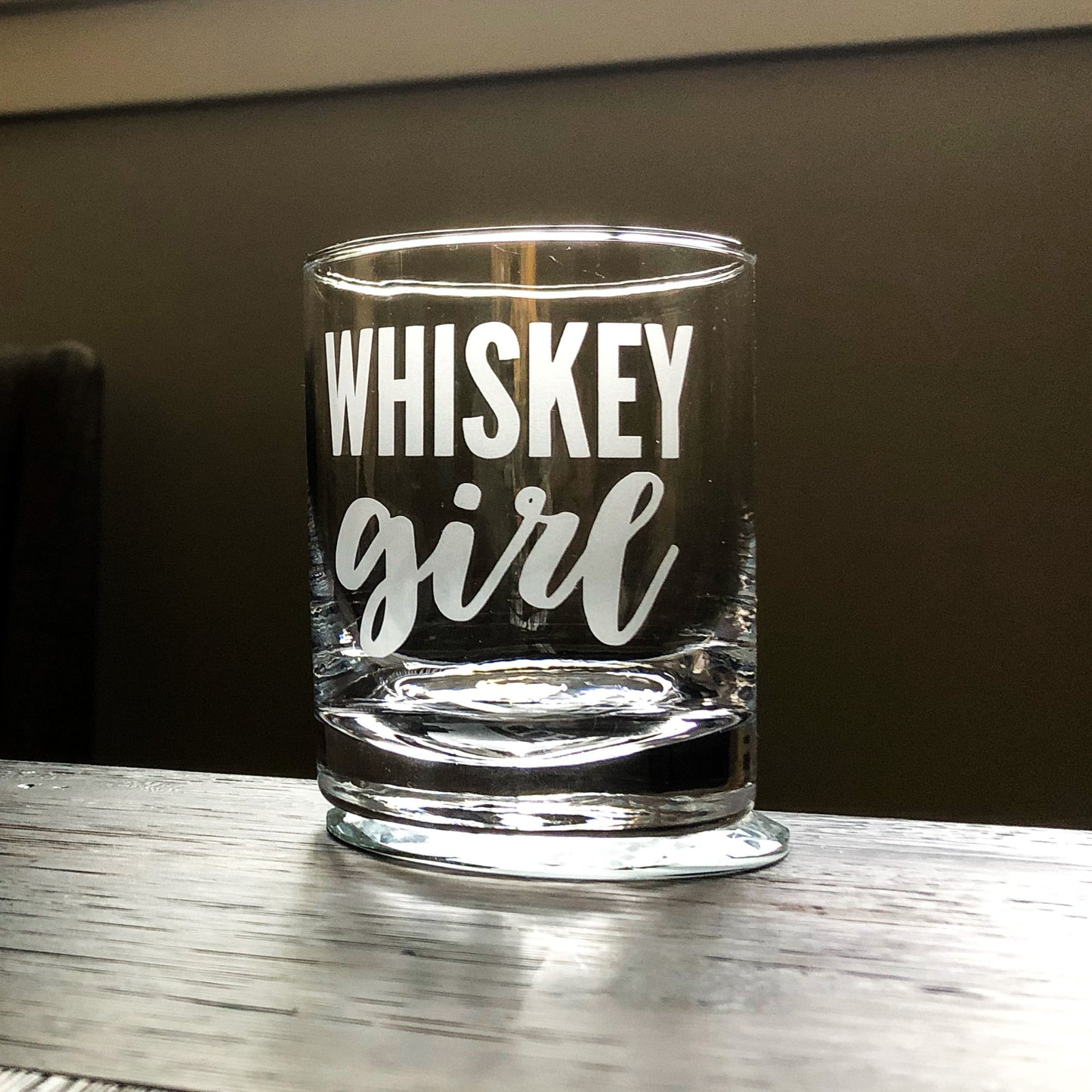 Whiskey Girl Rocks Glass