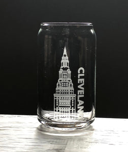 Terminal Tower Beer Can Glass