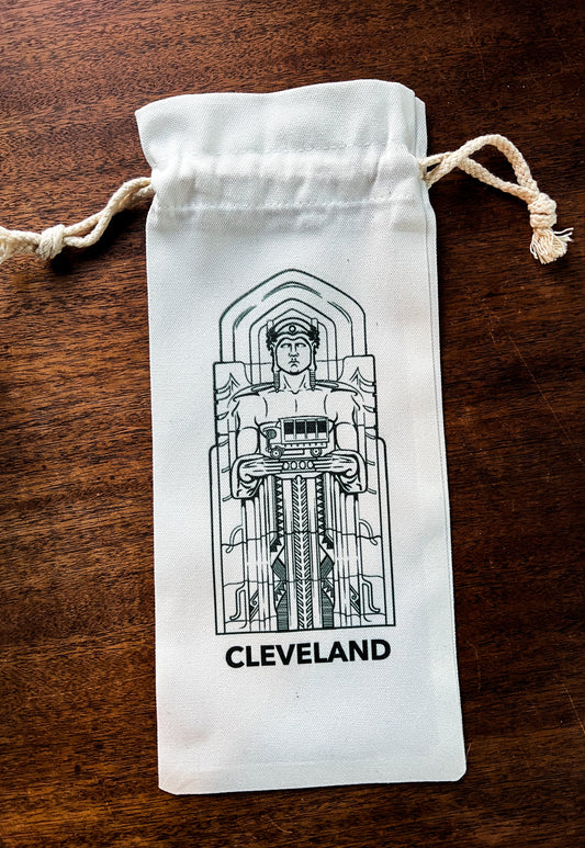 Cleveland Guardians of Traffic Canvas Wine Bottle Bag