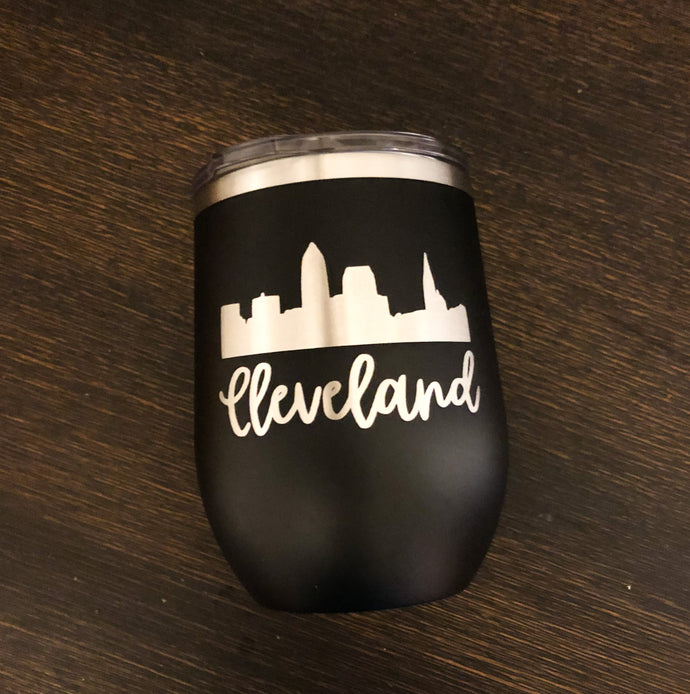 Cleveland Skyline Insulated Wine Tumbler