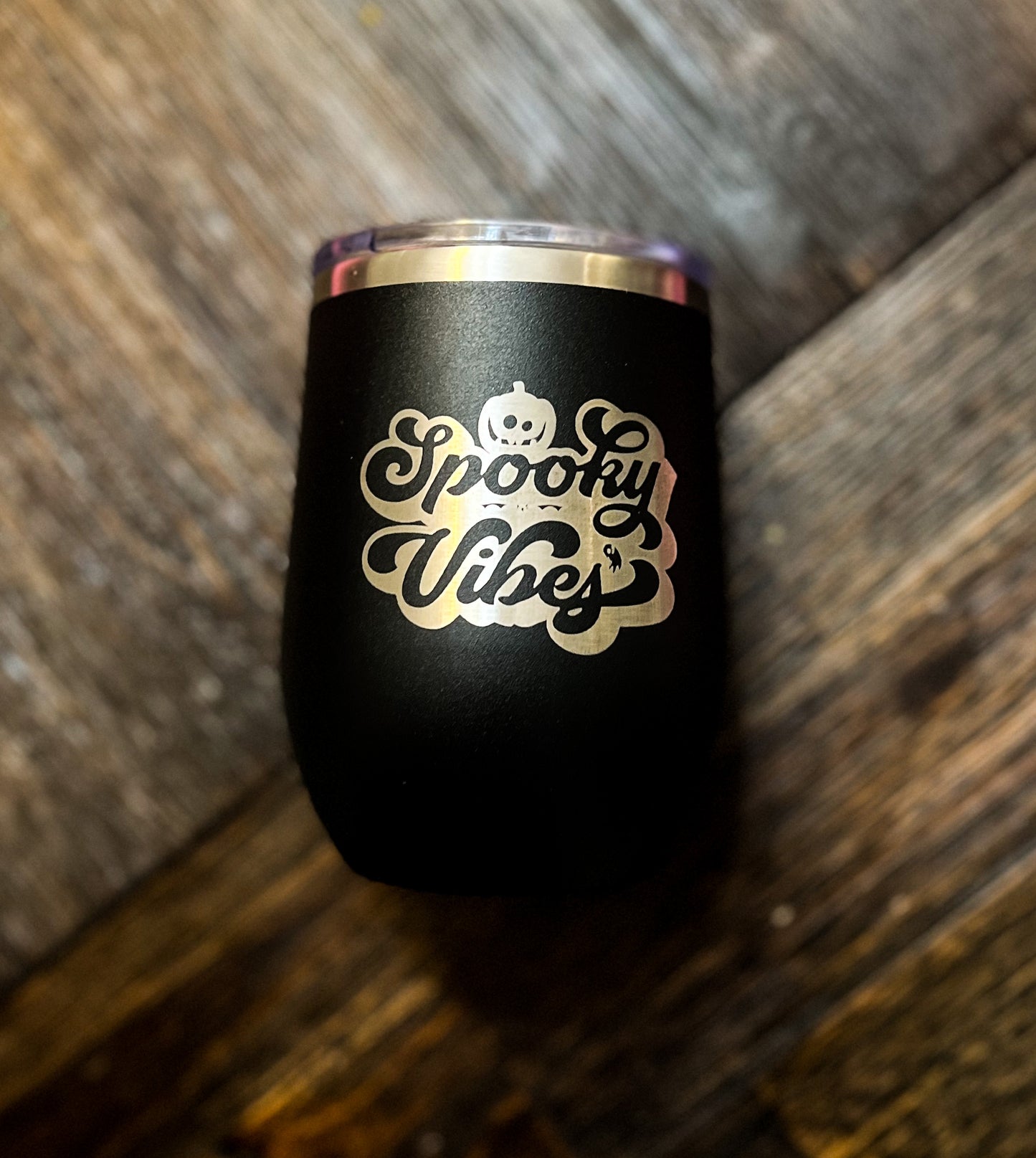 Spooky Vibes Insulated Wine Tumbler